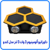 دکوراتیو آلومینیوم 3 وات 3 لنز مدل کندو- آریانا 