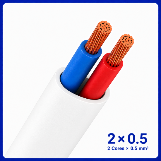 سیم نایلون سایز 2 در 0.5 -نیرو کابل البرز