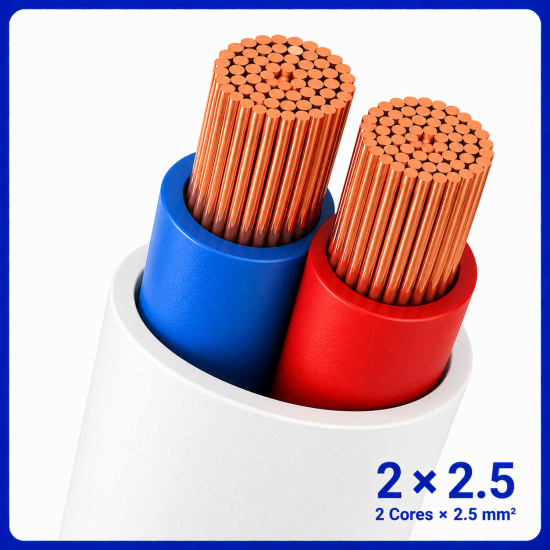 سیم نایلون سایز 2 در 2.5 -نیرو کابل البرز