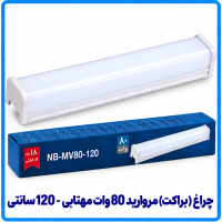چراغ (براکت) مروارید 80 وات مهتابی روکار - دانا