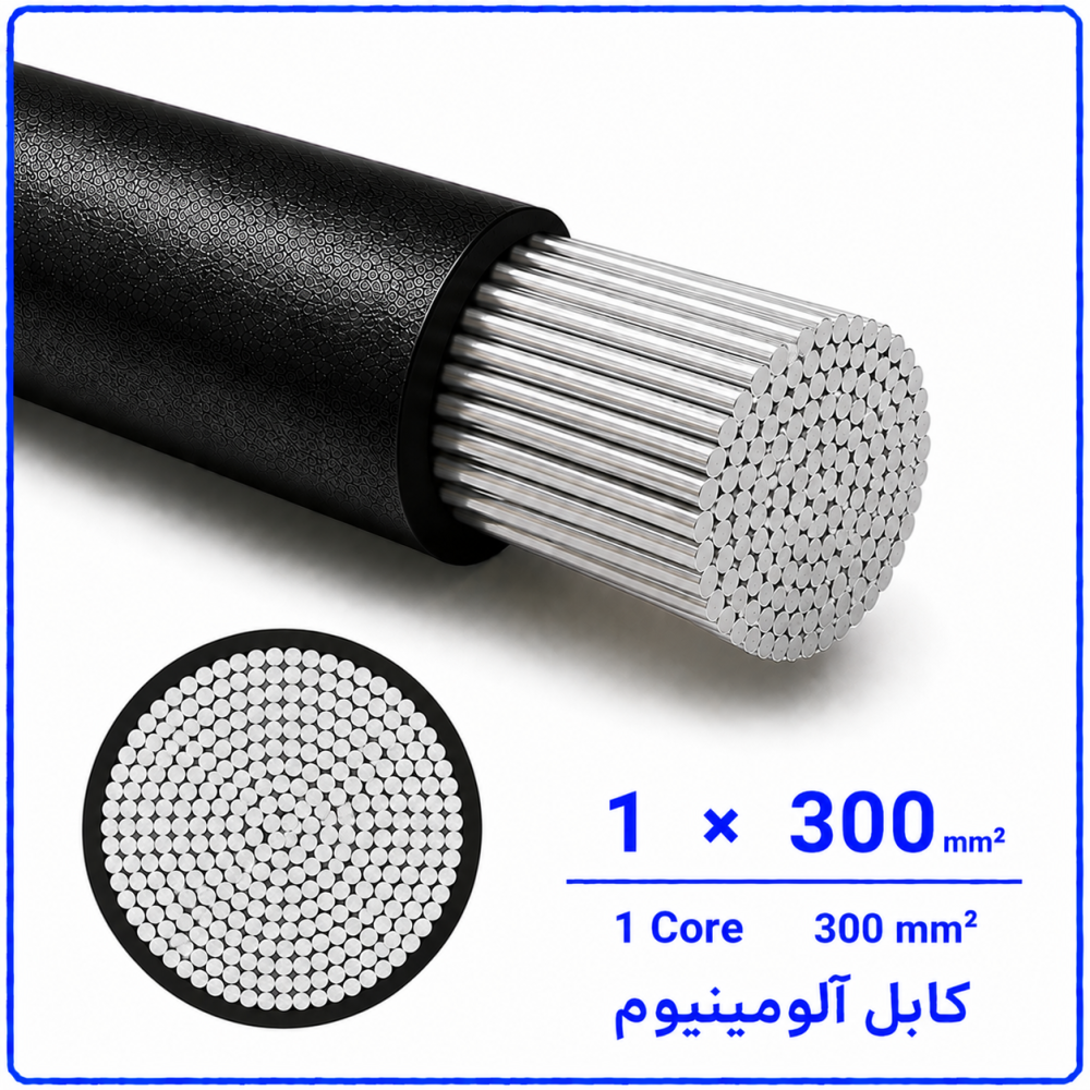 کابل آلومینیوم سایز 1 در 300 -نیرو کابل البرز کابل آلومینیوم سایز 1 در 300 -نیرو کابل البرز