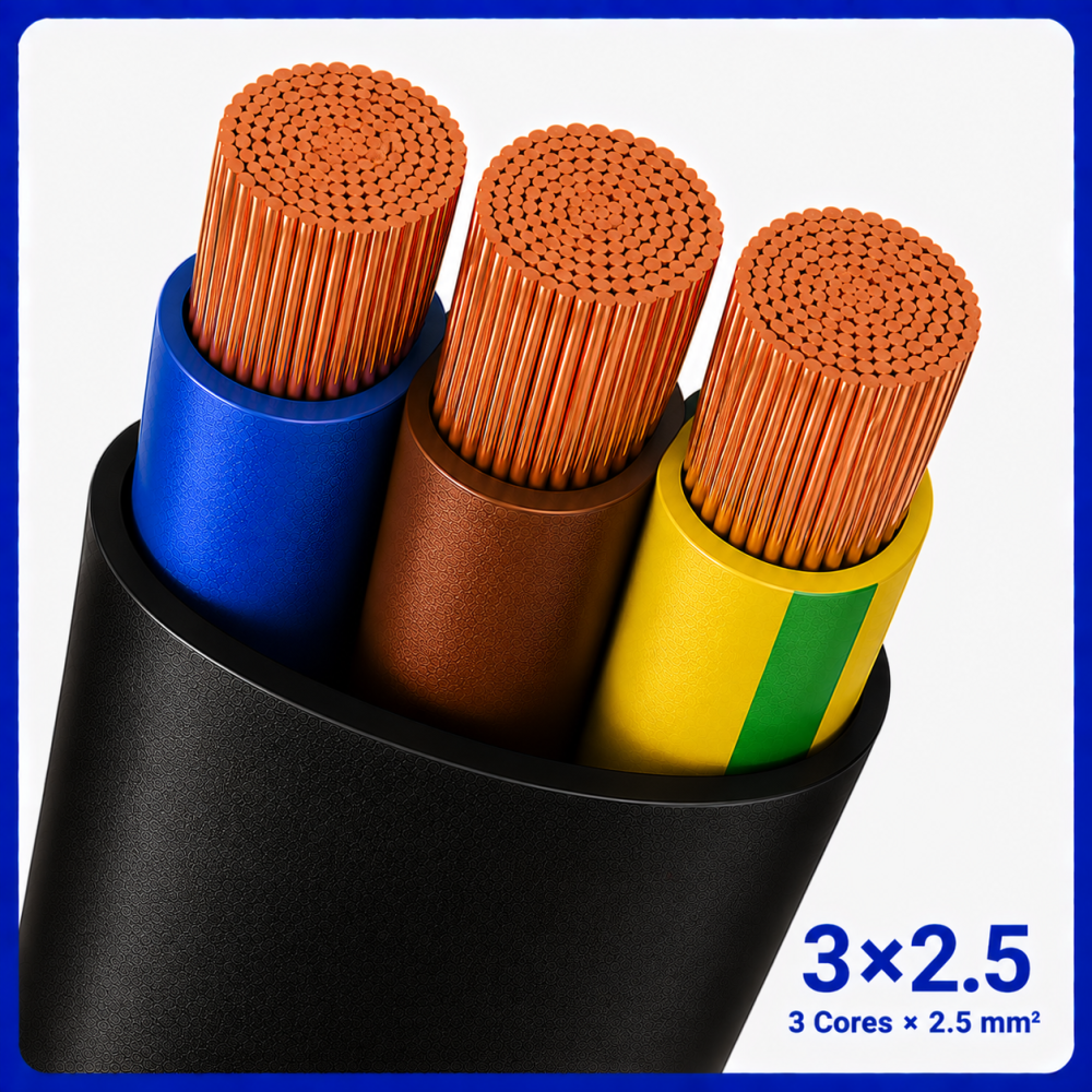 کابل افشان سایز 3 در 2.5 -نیرو کابل البرز