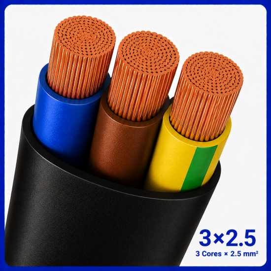 کابل افشان سایز 3 در 2.5 -نیرو کابل البرز