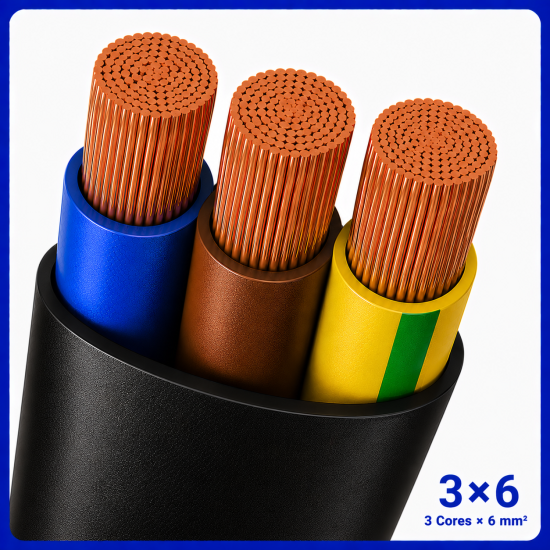 کابل افشان سایز 3 در 6 -نیرو کابل البرز