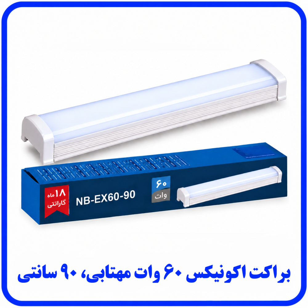 براکت اکونیکس 60 وات مهتابی روکار - دانا
