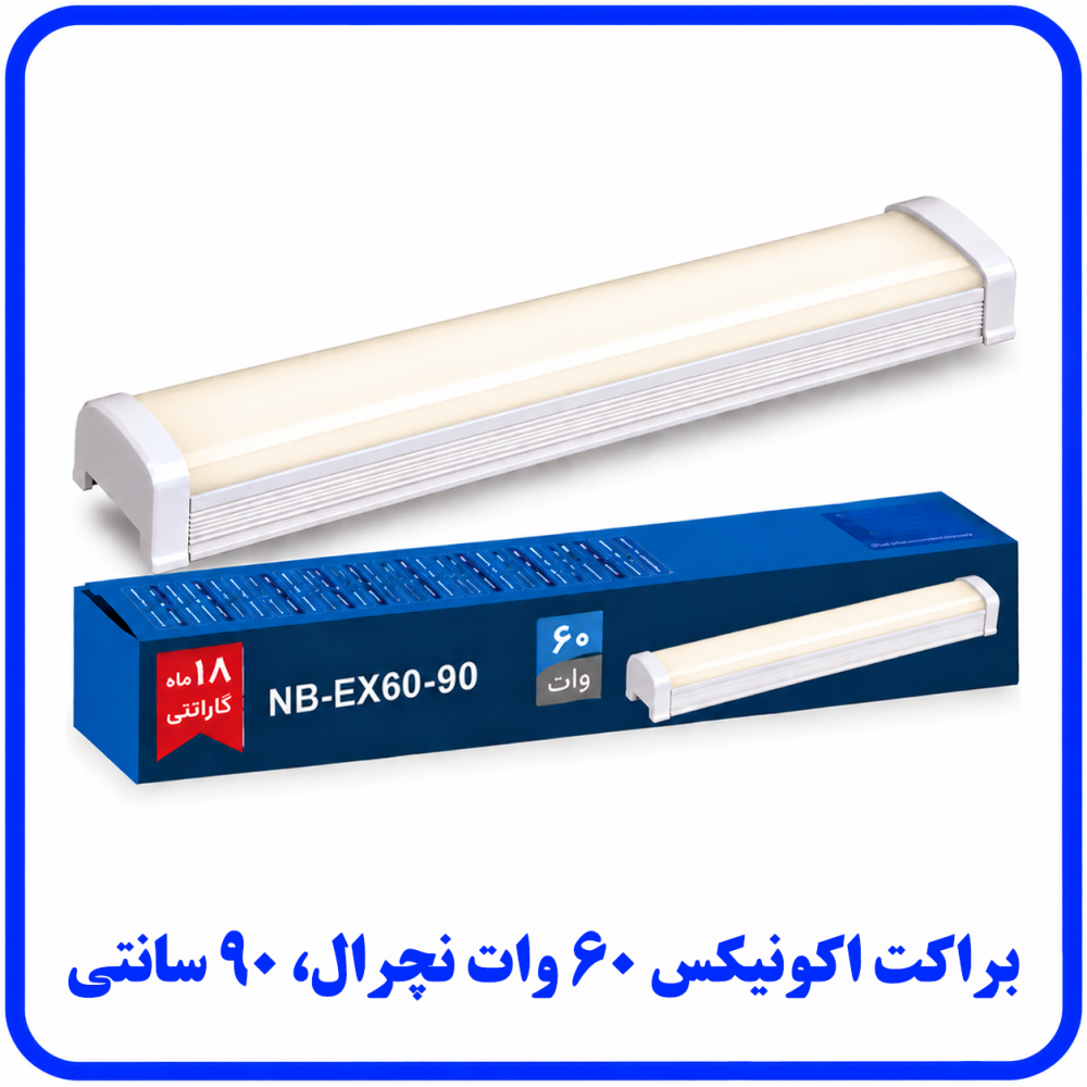 براکت اکونیکس 60 وات نچرال روکار - دانا براکت اکونیکس 60 وات نچرال روکار - دانا